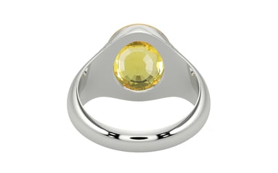 GoldCap Ceylon Yellow Sapphire Ring Limited Quality (R7)