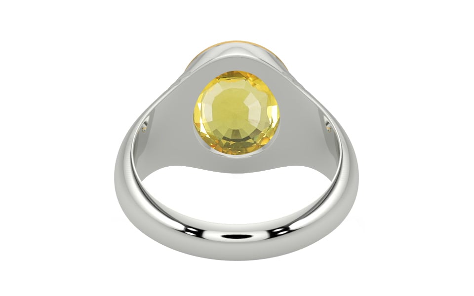 GoldCap Ceylon Yellow Sapphire Ring Limited Quality (R7)