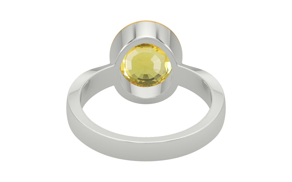GoldCap Ceylon Yellow Sapphire Ring Limited Quality (R9)