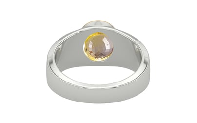 GoldCap Ceylon Yellow Sapphire Ring Prime Quality (R10)