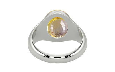 GoldCap Ceylon Yellow Sapphire Ring Prime Quality (R7)