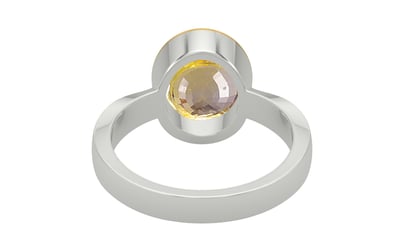 GoldCap Ceylon Yellow Sapphire Ring Prime Quality (R9)