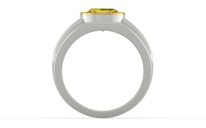 Goldcap Ceylon Yellow Sapphire Ring Rare Quality (R1)