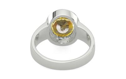 Goldcap Ceylon Yellow Sapphire Ring Rare Quality (R3)