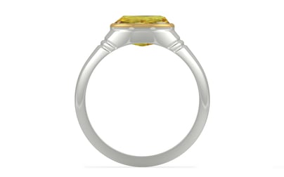 GoldCap Ceylon Yellow Sapphire Ring Rare Quality (R7)