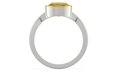 GoldCap Ceylon Yellow Sapphire Ring Rare Quality (R9)