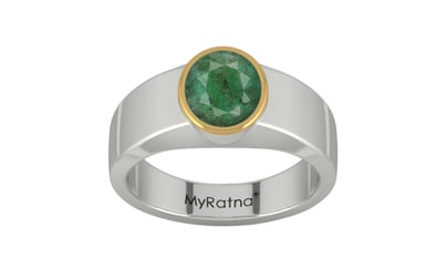 GoldCap Emerald Ring Fine Quality (R10)