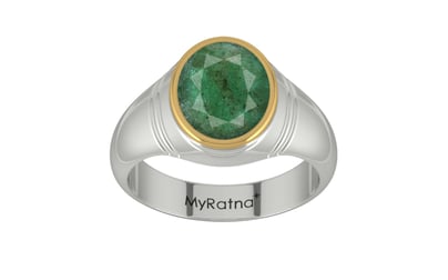Goldcap Emerald Ring Fine Quality (R7)