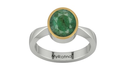 GoldCap Emerald Ring Fine Quality (R9)