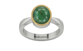 GoldCap Emerald Ring Fine Quality (R9)