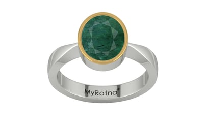 GoldCap Emerald Ring Prime Quality (R9)