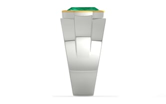 Goldcap Emerald Ring Rare Quality (R1)