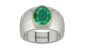 Goldcap Emerald Ring Rare Quality (R1)