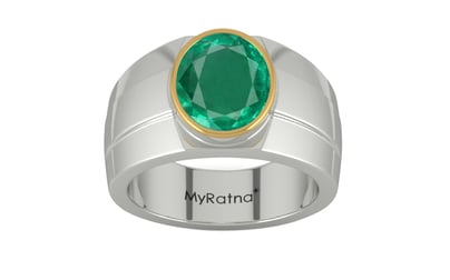 Goldcap Emerald Ring Rare Quality (R1)