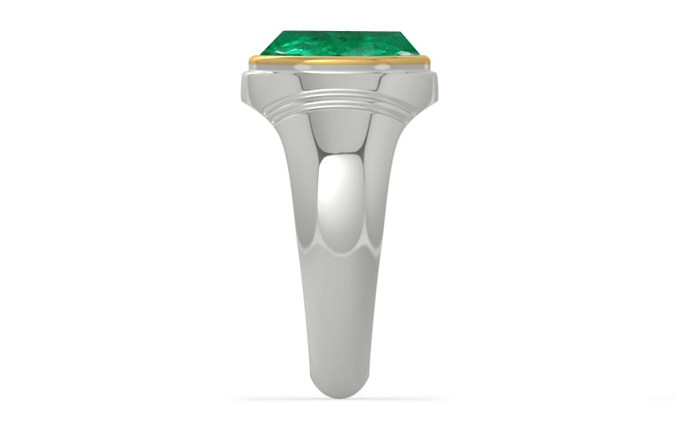 Goldcap Emerald Ring Rare Quality (R7)