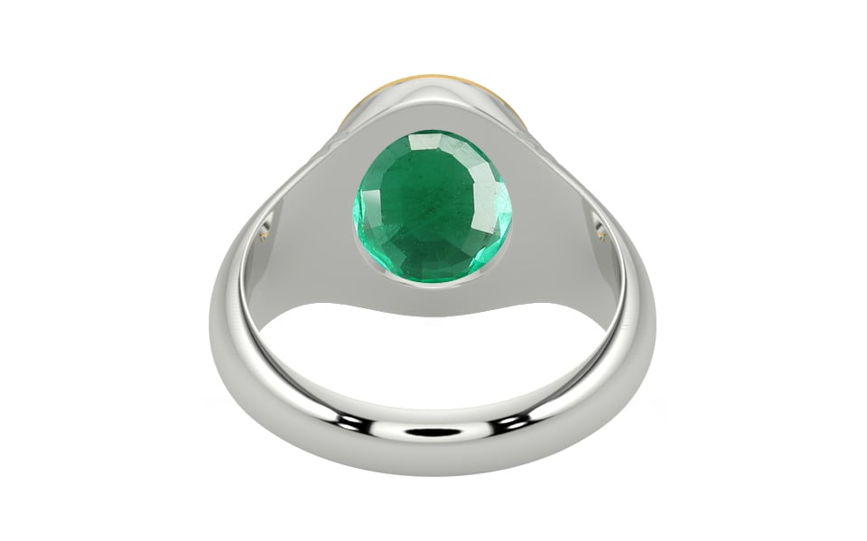 Goldcap Emerald Ring Rare Quality (R7)