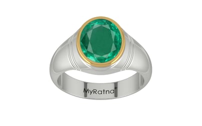 Goldcap Emerald Ring Rare Quality (R7)