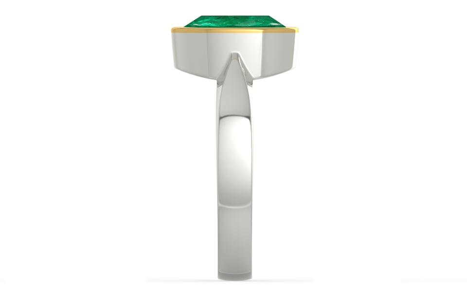 GoldCap Emerald Ring Rare Quality (R9)