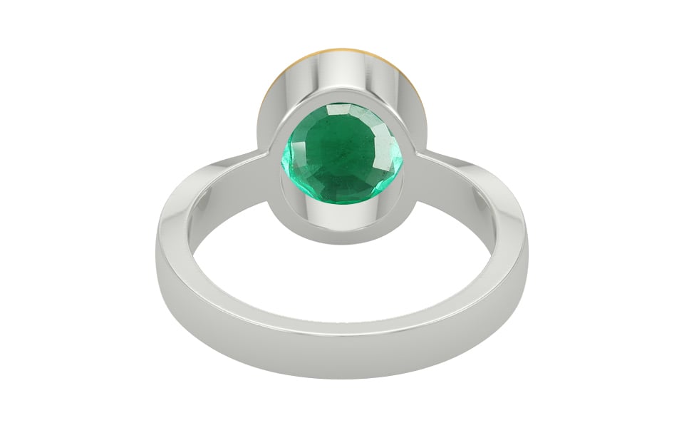 GoldCap Emerald Ring Rare Quality (R9)