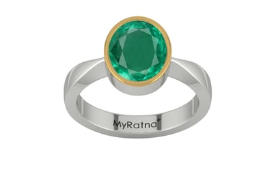 GoldCap Emerald Ring Rare Quality (R9)