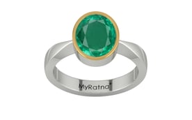 GoldCap Emerald Ring Rare Quality (R9)
