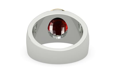 Goldcap Hessonite Garnet Ring Fine Quality (R1)