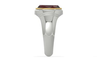 GoldCap Hessonite Garnet Ring Fine Quality (R7)