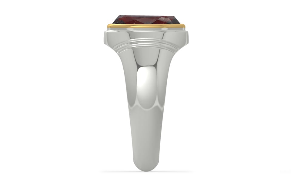 GoldCap Hessonite Garnet Ring Fine Quality (R7)