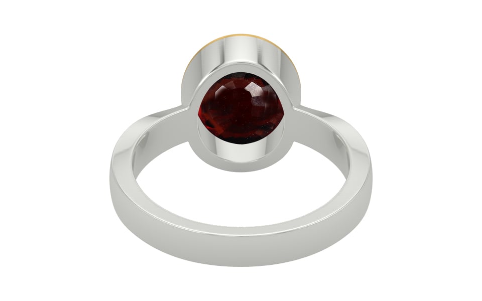 GoldCap Hessonite Garnet Ring Fine Quality (R9)