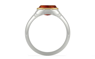GoldCap Hessonite Garnet Ring Limited Quality (R7)