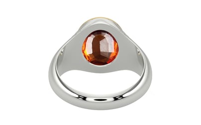 GoldCap Hessonite Garnet Ring Limited Quality (R7)