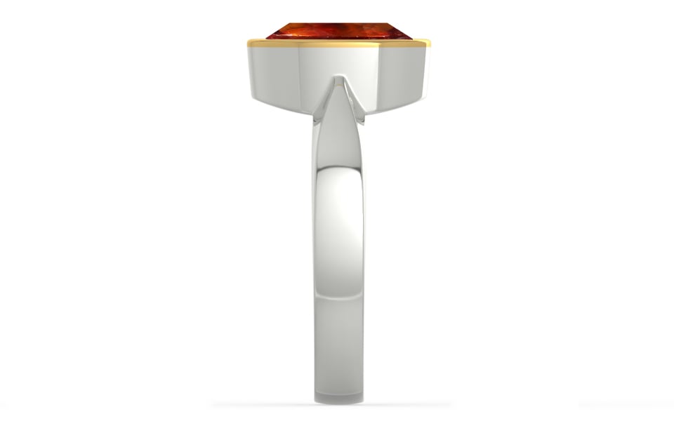 GoldCap Hessonite Garnet Ring Limited Quality (R9)