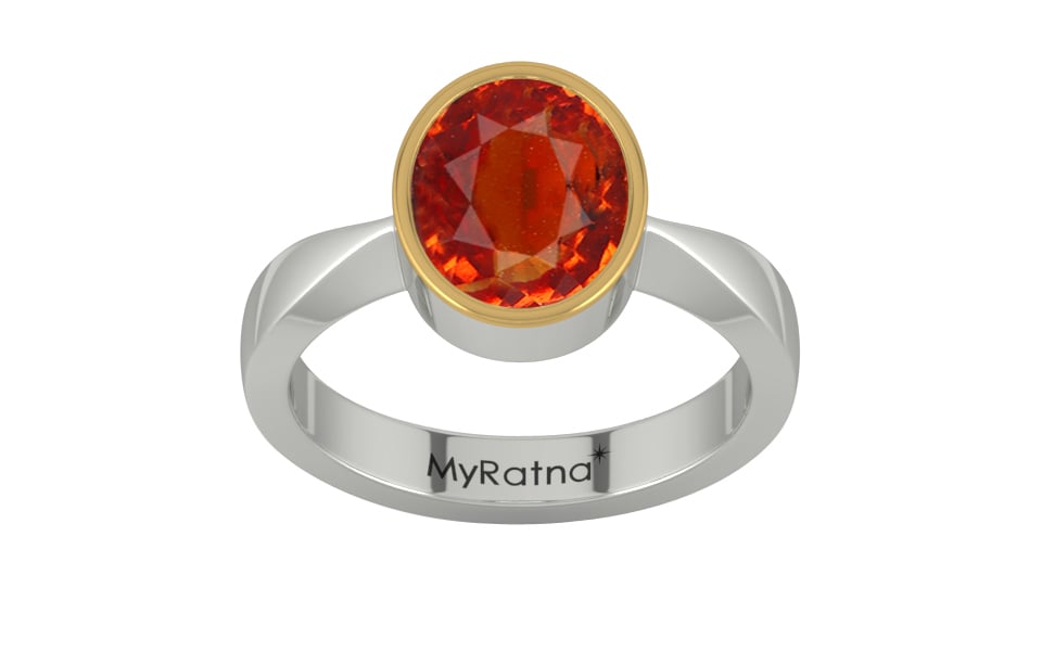 GoldCap Hessonite Garnet Ring Limited Quality (R9)