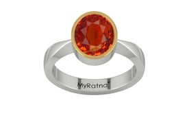 GoldCap Hessonite Garnet Ring Limited Quality (R9)