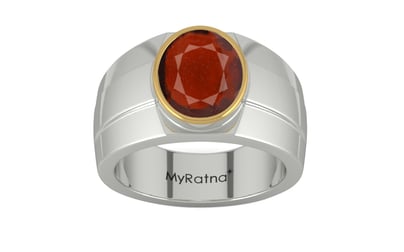 Goldcap Hessonite Garnet Ring Prime Quality (R1)