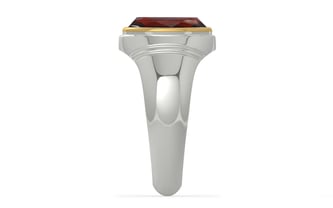 GoldCap Hessonite Garnet Ring Prime Quality (R7)