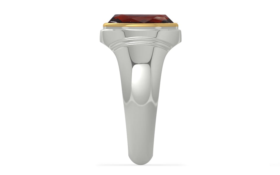 GoldCap Hessonite Garnet Ring Prime Quality (R7)