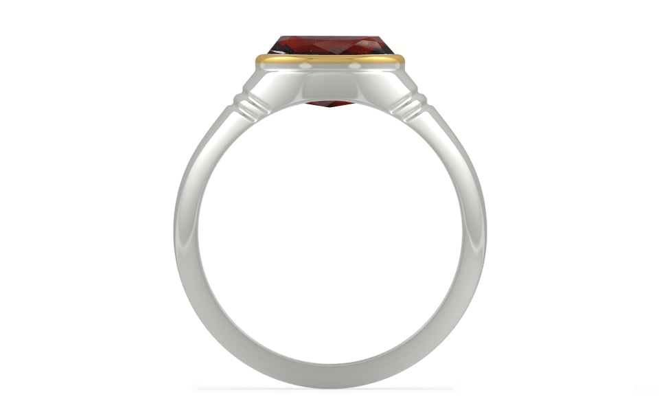 GoldCap Hessonite Garnet Ring Prime Quality (R7)