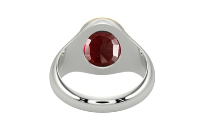GoldCap Hessonite Garnet Ring Prime Quality (R7)