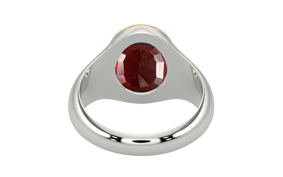 GoldCap Hessonite Garnet Ring Prime Quality (R7)