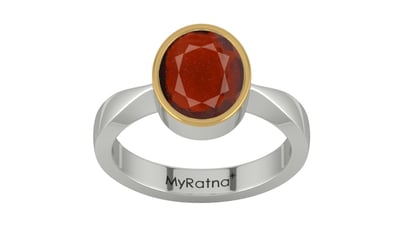 GoldCap Hessonite Garnet Ring Prime Quality (R9)