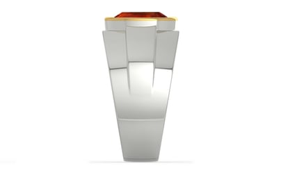 Goldcap Hessonite Garnet Ring Rare Quality (R1)