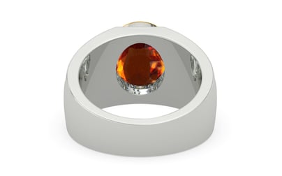 Goldcap Hessonite Garnet Ring Rare Quality (R1)