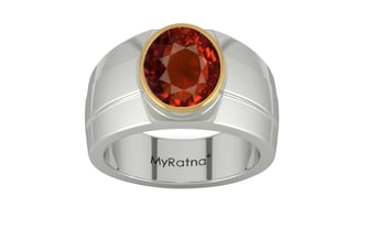 Goldcap Hessonite Garnet Ring Rare Quality (R1)