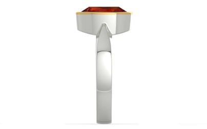 GoldCap Hessonite Garnet Ring Rare Quality (R9)