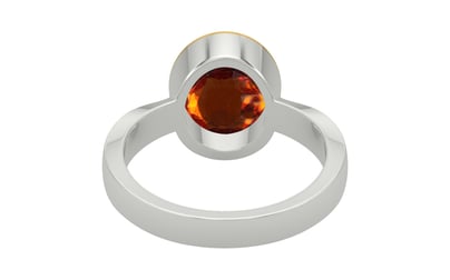 GoldCap Hessonite Garnet Ring Rare Quality (R9)
