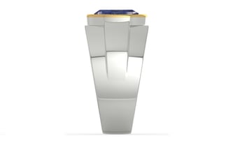 Goldcap Thailand Blue Sapphire Ring Fine Quality (R1)