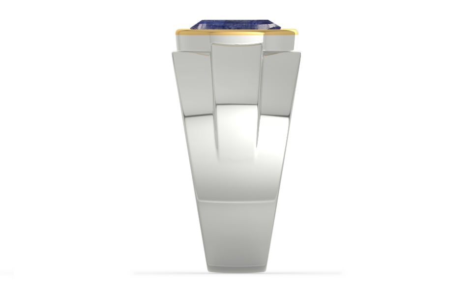 Goldcap Thailand Blue Sapphire Ring Fine Quality (R1)