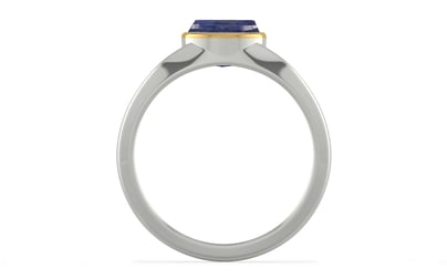 Goldcap Thailand Blue Sapphire Ring Fine Quality (R10)