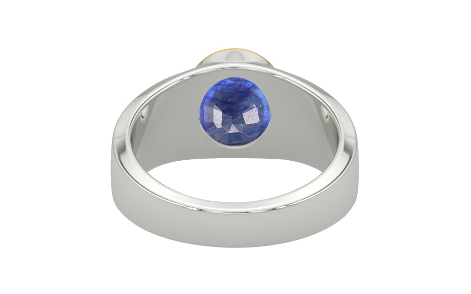 Goldcap Thailand Blue Sapphire Ring Fine Quality (R10)